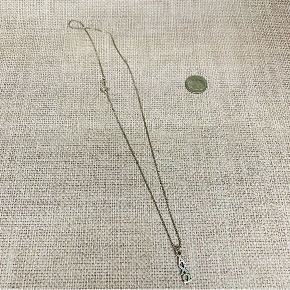 Alpha Chi Omega Sterling Silver Necklace - Picture 2 of 4